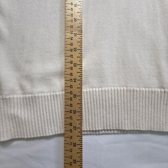 Jones New York Signature 3-Button Shawl Collar Sweater Cream Approx Size XL - Picture 6 of 13